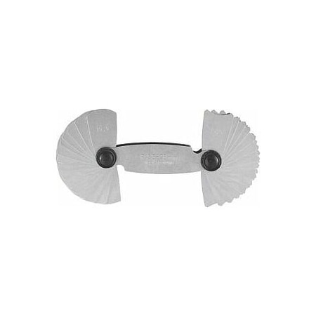 Holex Radius Gage, Stainless Steel, For Radius: 1-7 mm 477550 1-7